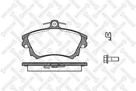 Комплект тормозных колодок, дисковый тормоз STELLOX 719 002B-SX